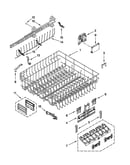 Upper rack and track parts