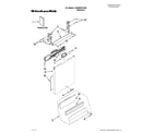 KitchenAid KUDE50CXSS6 door and panel parts diagram