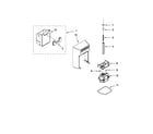 Whirlpool GSS30C6EYY02 motor and ice container parts diagram