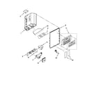 Whirlpool GSS30C6EYF02 dispenser front parts diagram