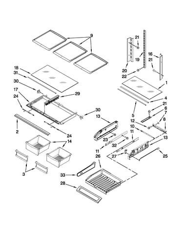 Shelf parts