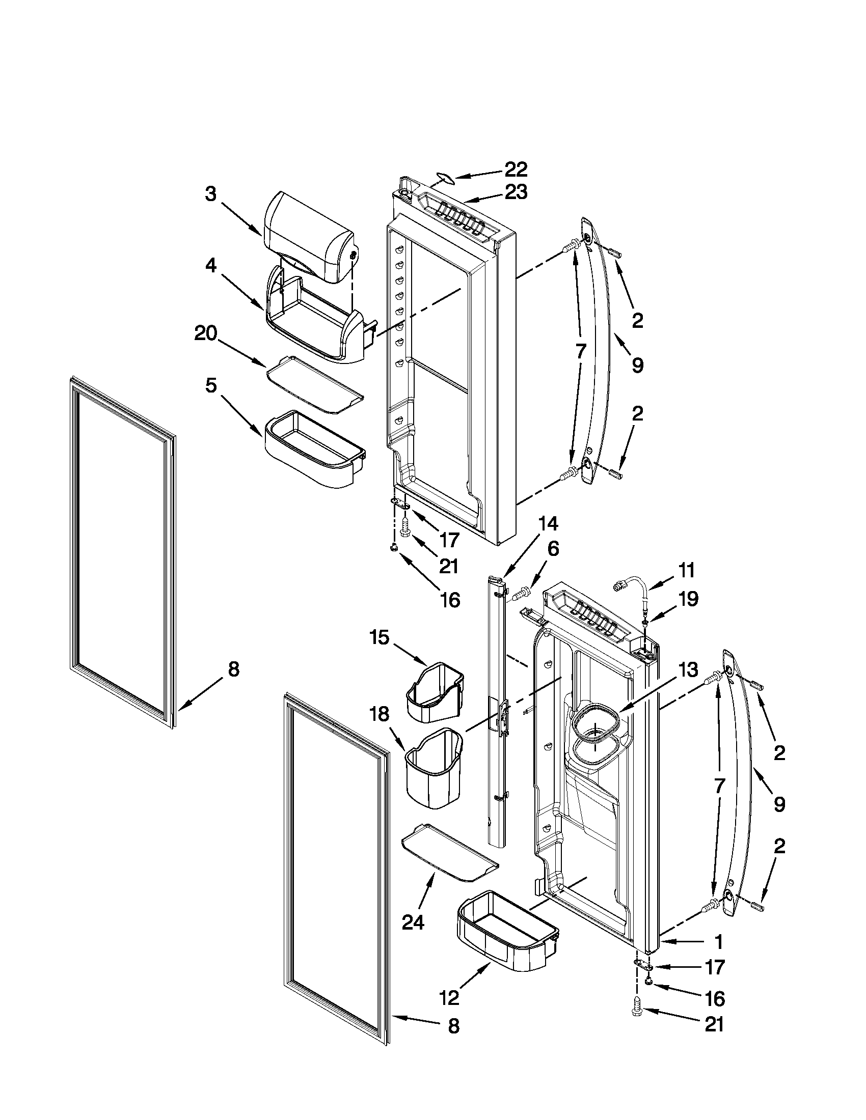 REFRIGERATOR DOOR PARTS