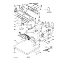 Whirlpool YQCEM2730YQ0 top and console parts diagram
