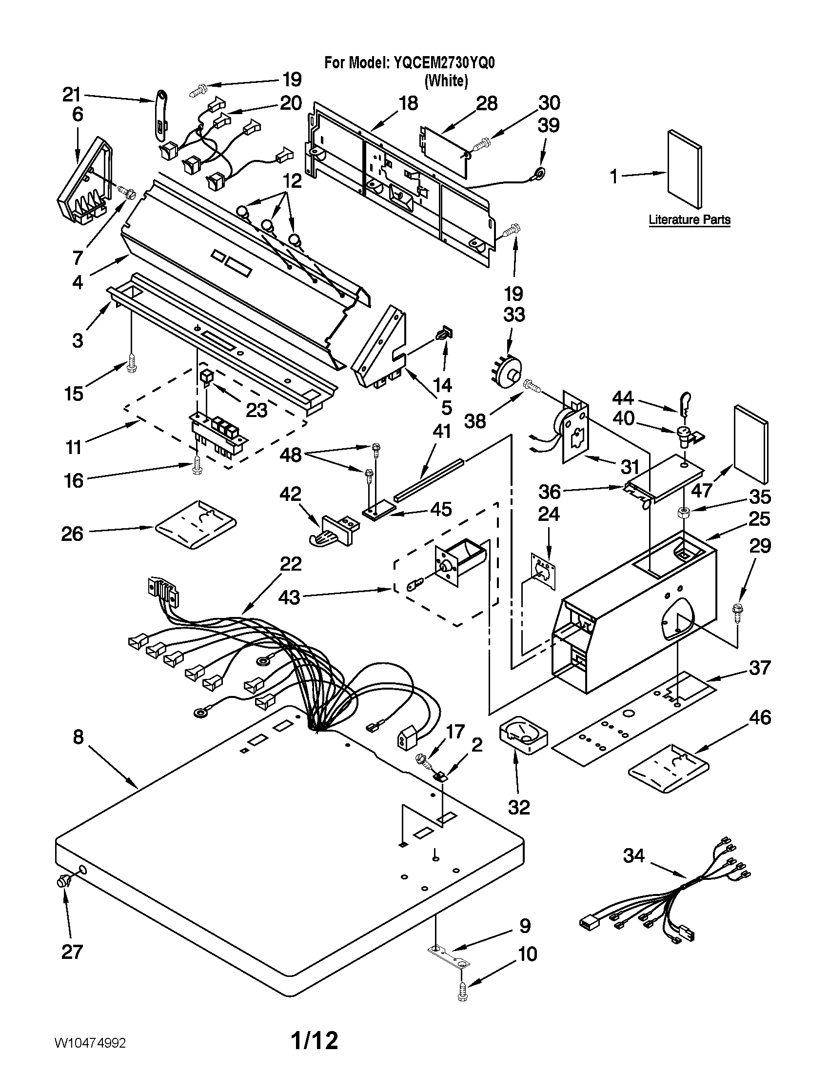 Top and console parts