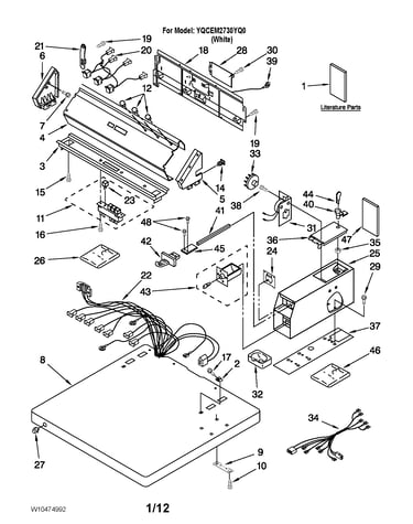 Top and console parts