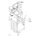 Whirlpool QCAM2730YQ0 top and cabinet parts diagram