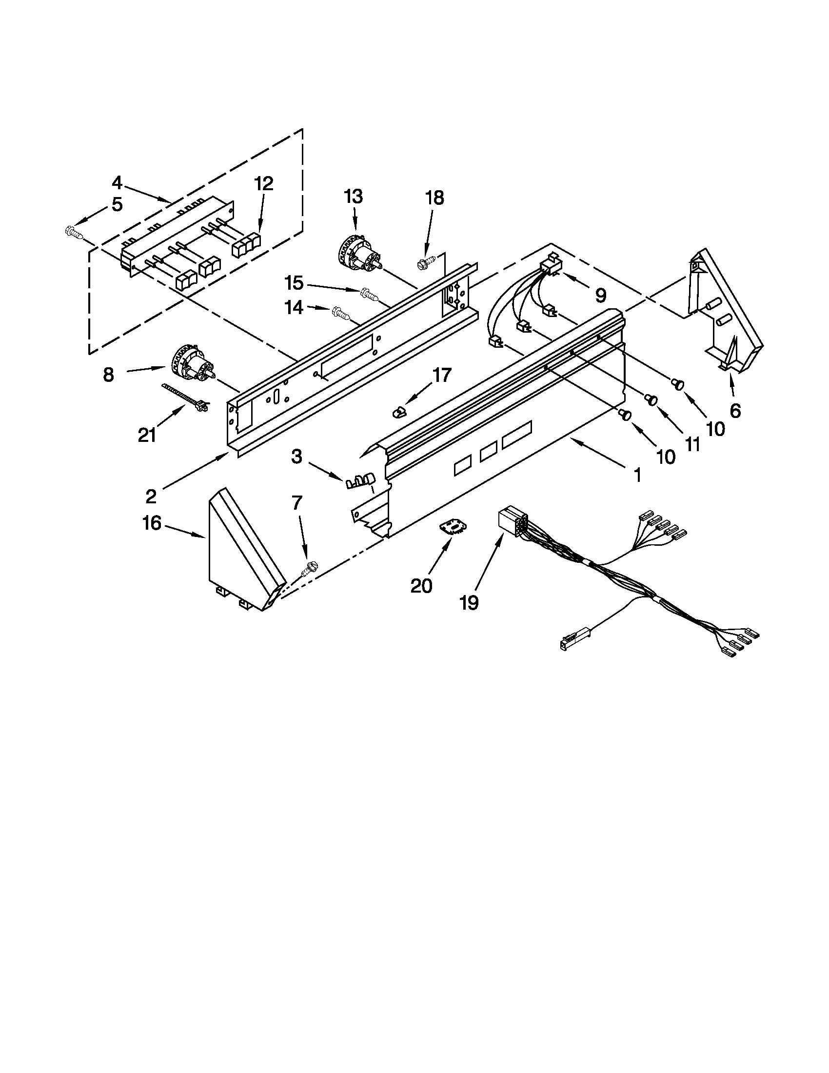 Control panel parts