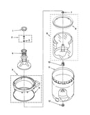 Agitator, basket and tub parts
