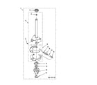 Whirlpool QCAM2730YQ0 brake and drive tube parts diagram