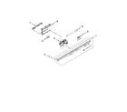 KitchenAid KUDL15FXBL5 control panel and latch parts diagram