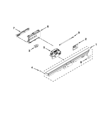 Control panel and latch parts
