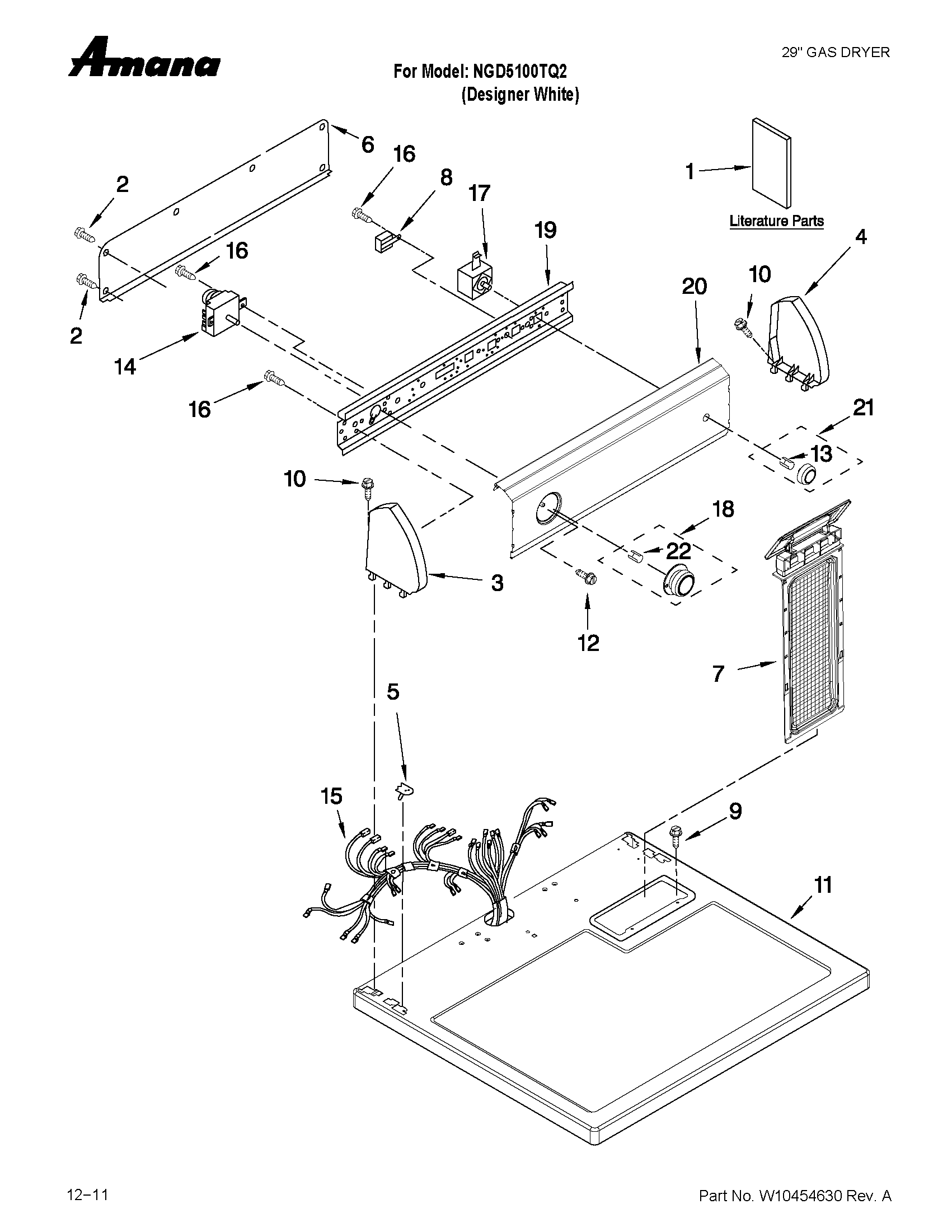 Top and console parts