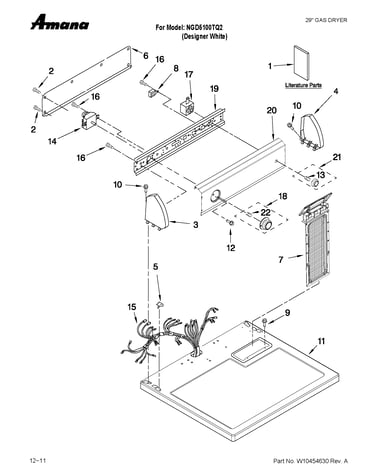 Top and console parts