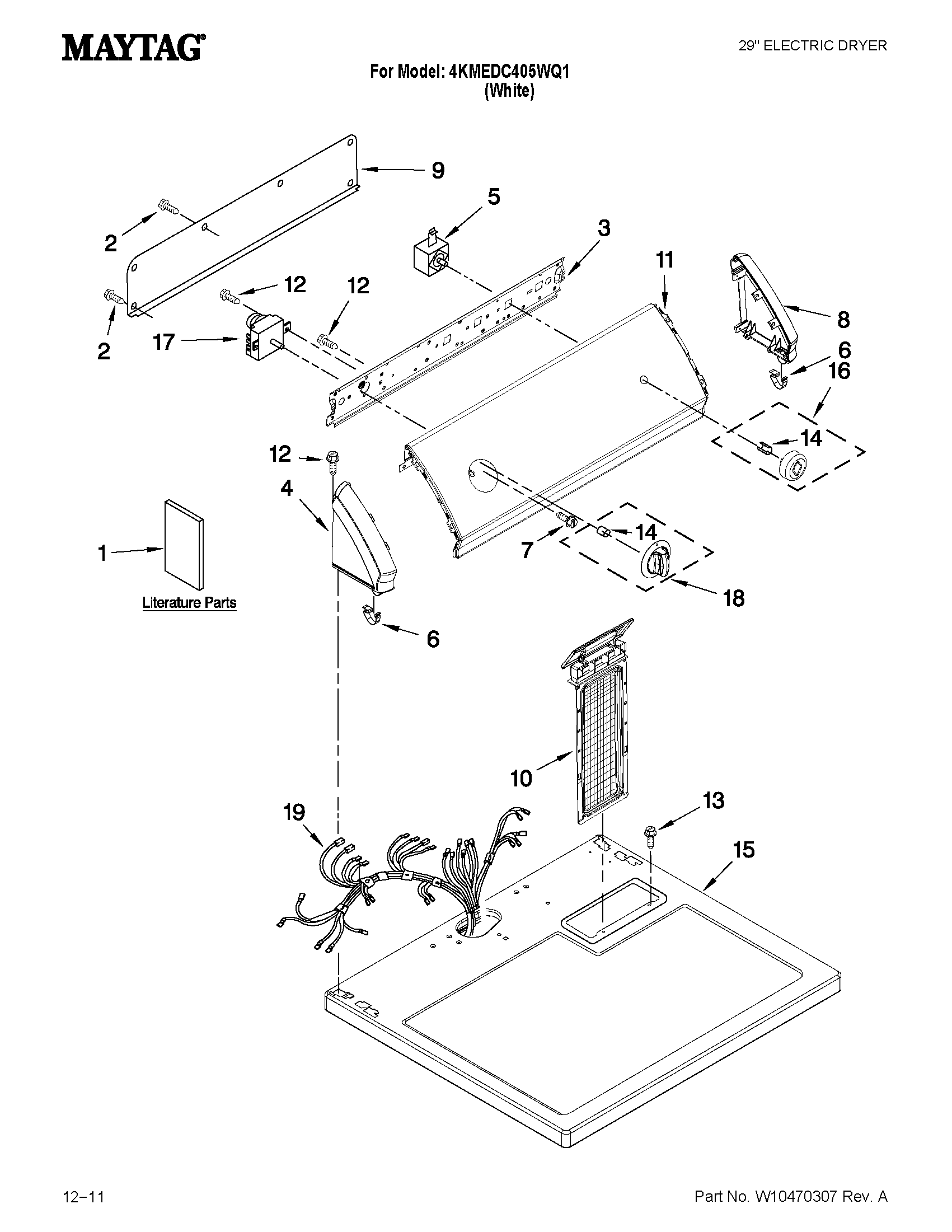 Top and console parts