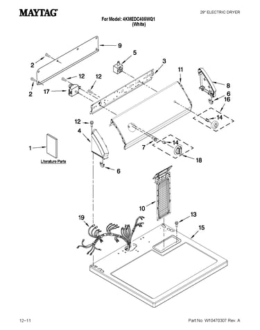 Top and console parts
