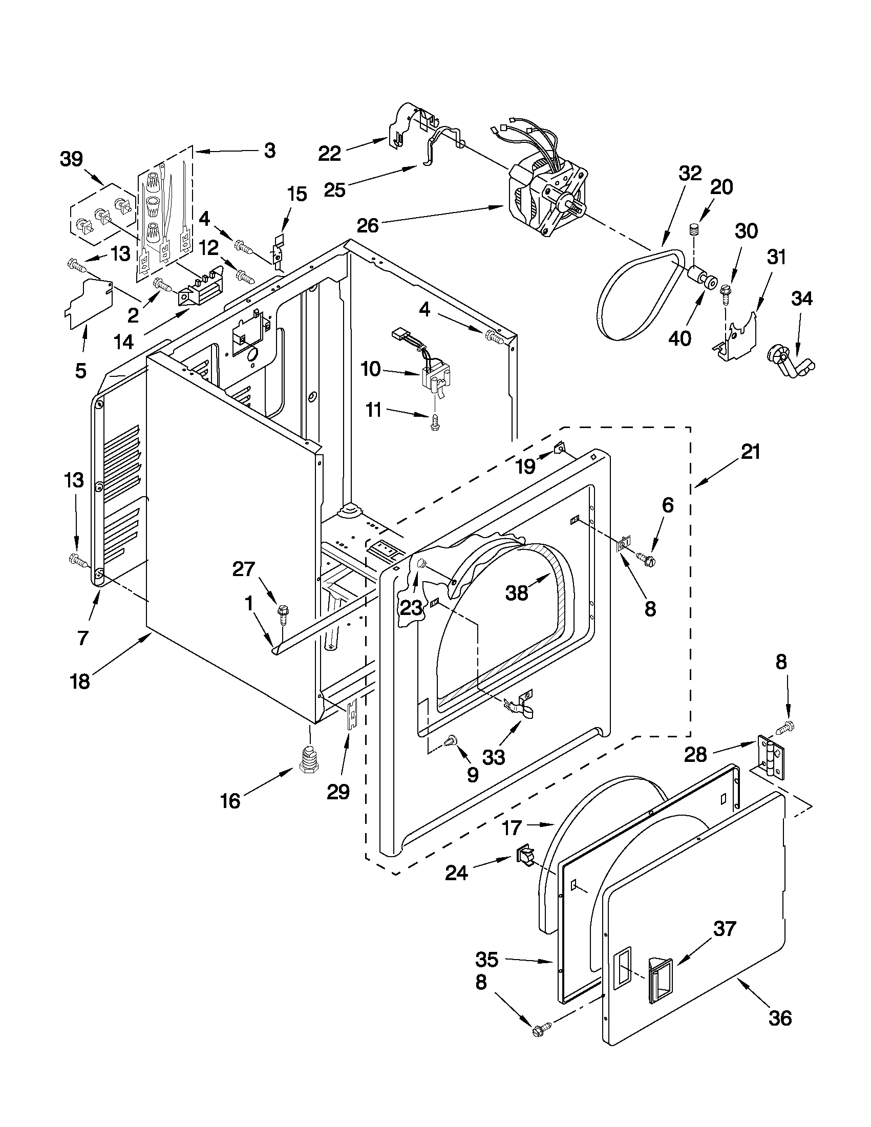 Cabinet parts