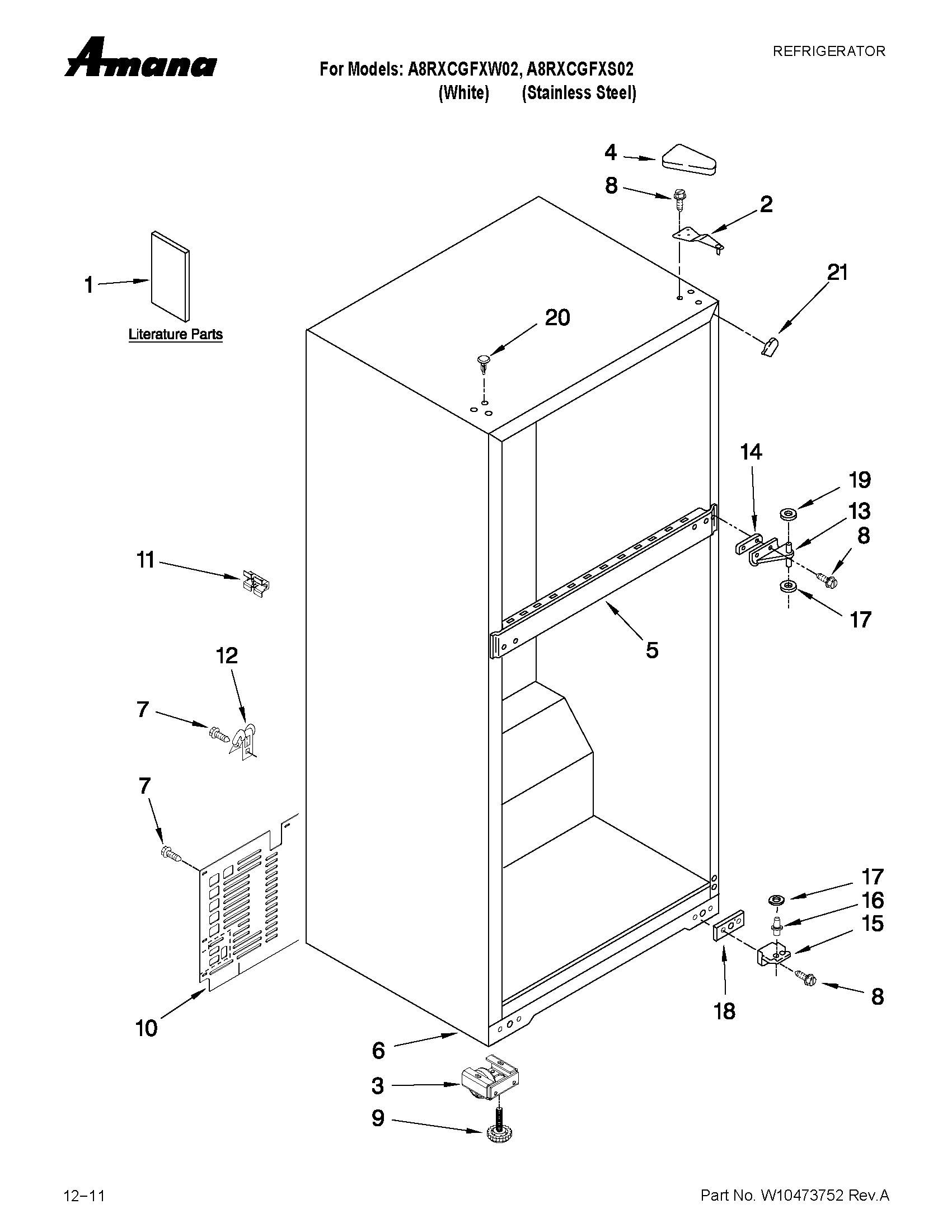 CABINET PARTS