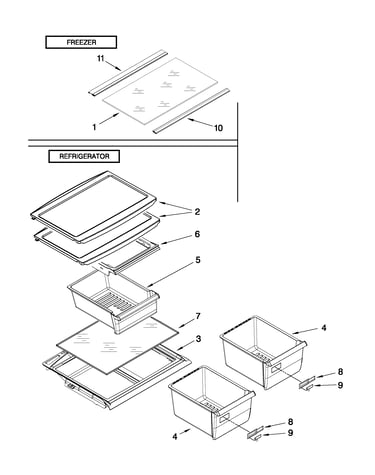 Shelf parts