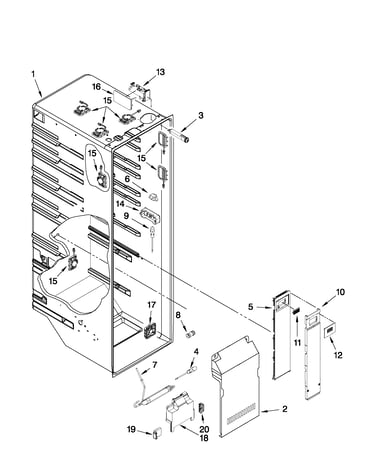 Refrigerator liner parts
