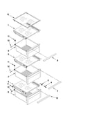 Refrigerator shelf parts