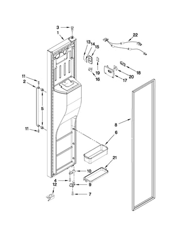 Freezer door parts