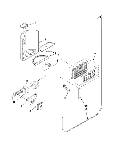 Dispenser front parts