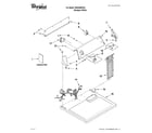 Whirlpool WGD4890XQ1 top and console parts diagram