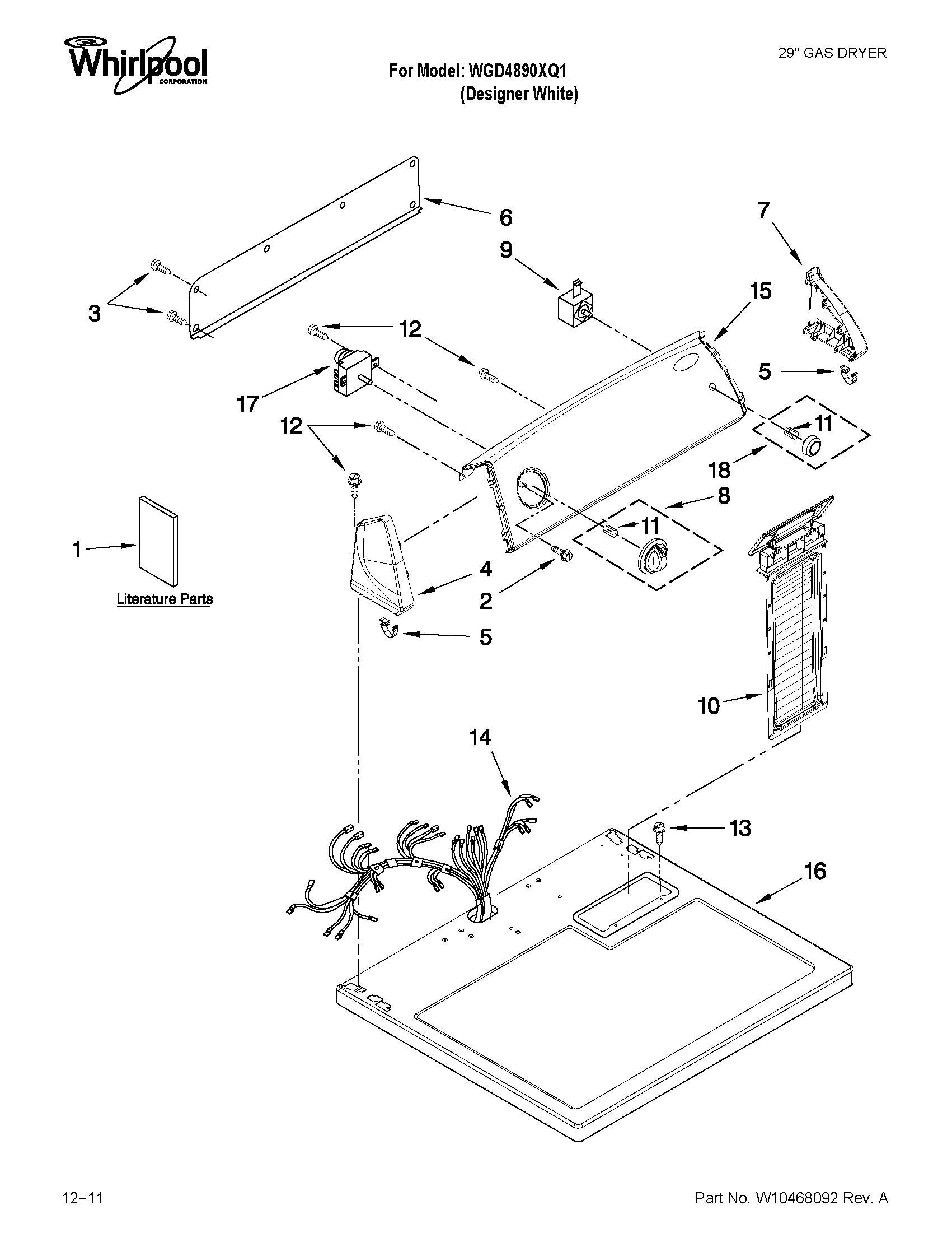 Top and console parts