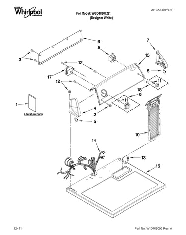 Top and console parts
