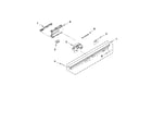 KitchenAid KUDE40FXBL5 control panel and latch parts diagram