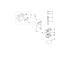 Whirlpool GSS30C7EYF02 motor and ice container parts diagram
