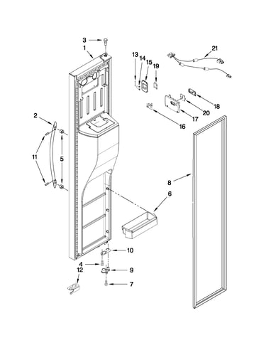 Freezer door parts