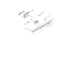 KitchenAid KUDE48FXSS4 control panel and latch parts diagram