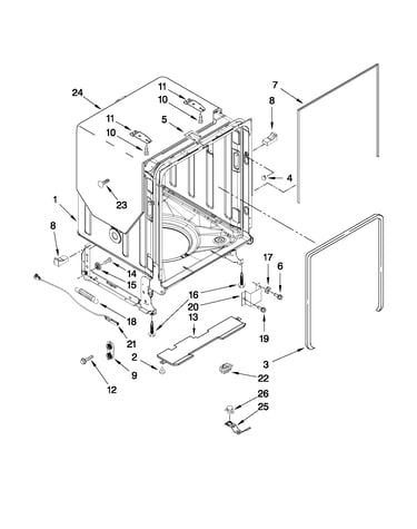 Tub and frame parts