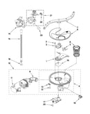 Pump, washarm and motor parts