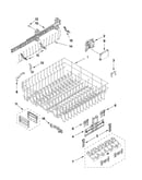 Upper rack and track parts