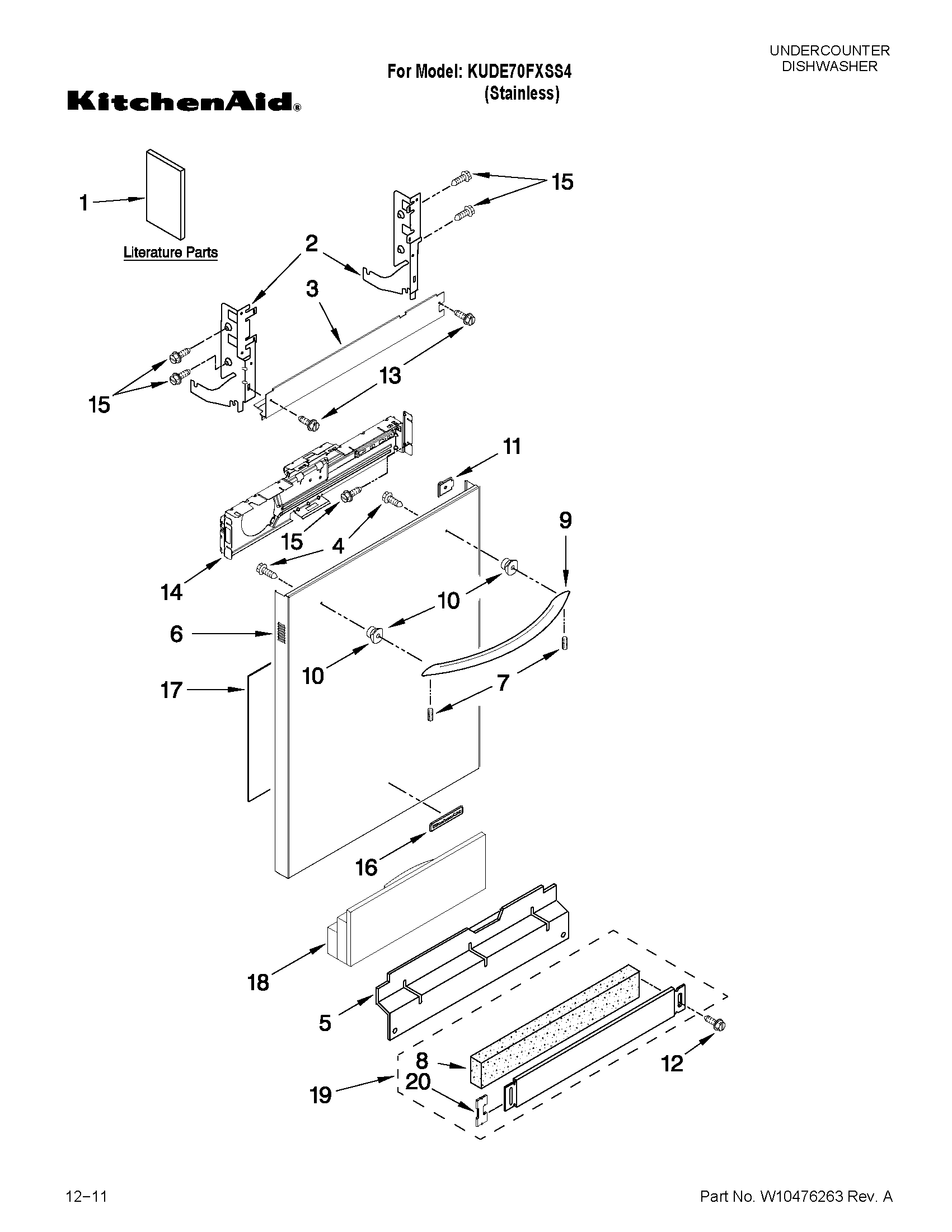 Door and panel parts