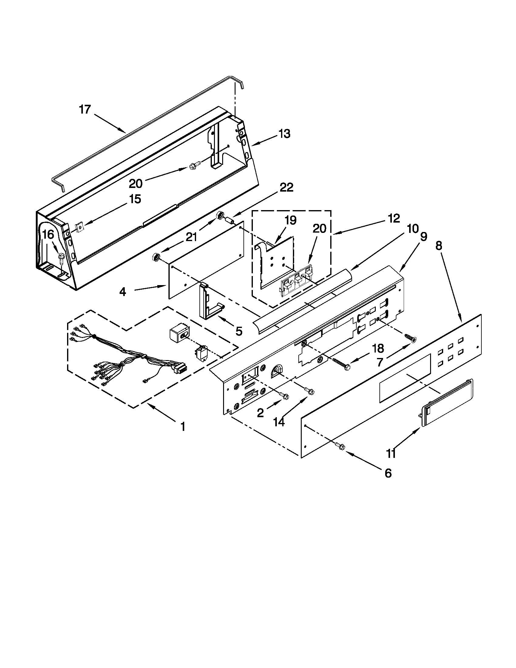Control panel parts