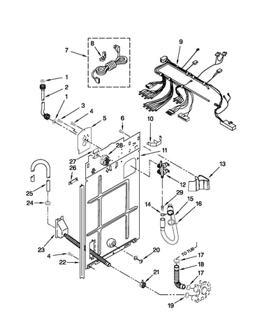 Rear panel parts