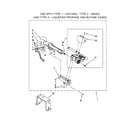 Maytag MGDB750YW1 8557891 burner assembly diagram