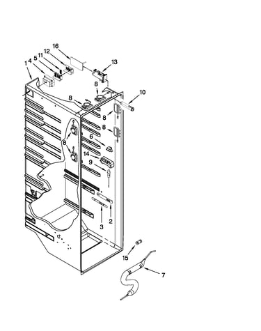 Refrigerator liner parts