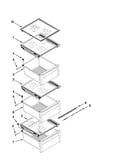 Refrigerator shelf parts