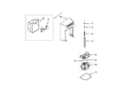 Ikea ISC23CNEXY02 motor and ice container parts diagram