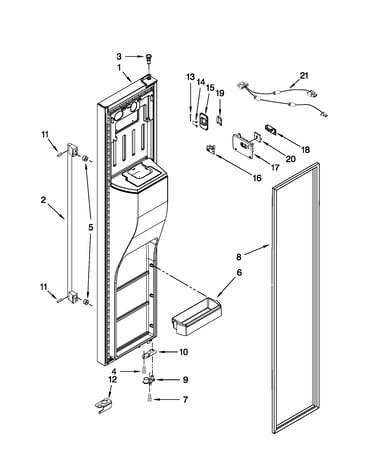 Freezer door parts