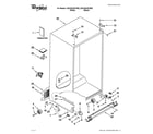 Whirlpool GSC25C4EYB02 cabinet parts diagram