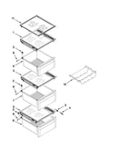 Refrigerator shelf parts