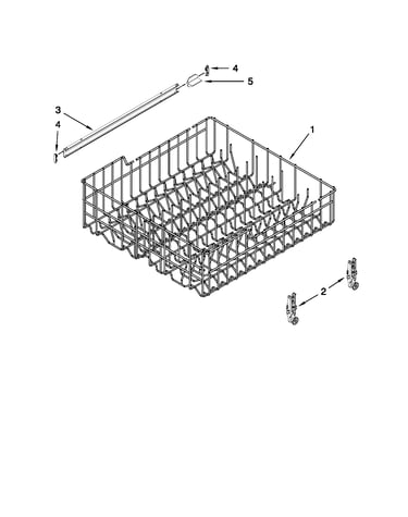 Upper rack and track parts