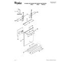 Whirlpool WDT770PAYW2 door and panel parts diagram