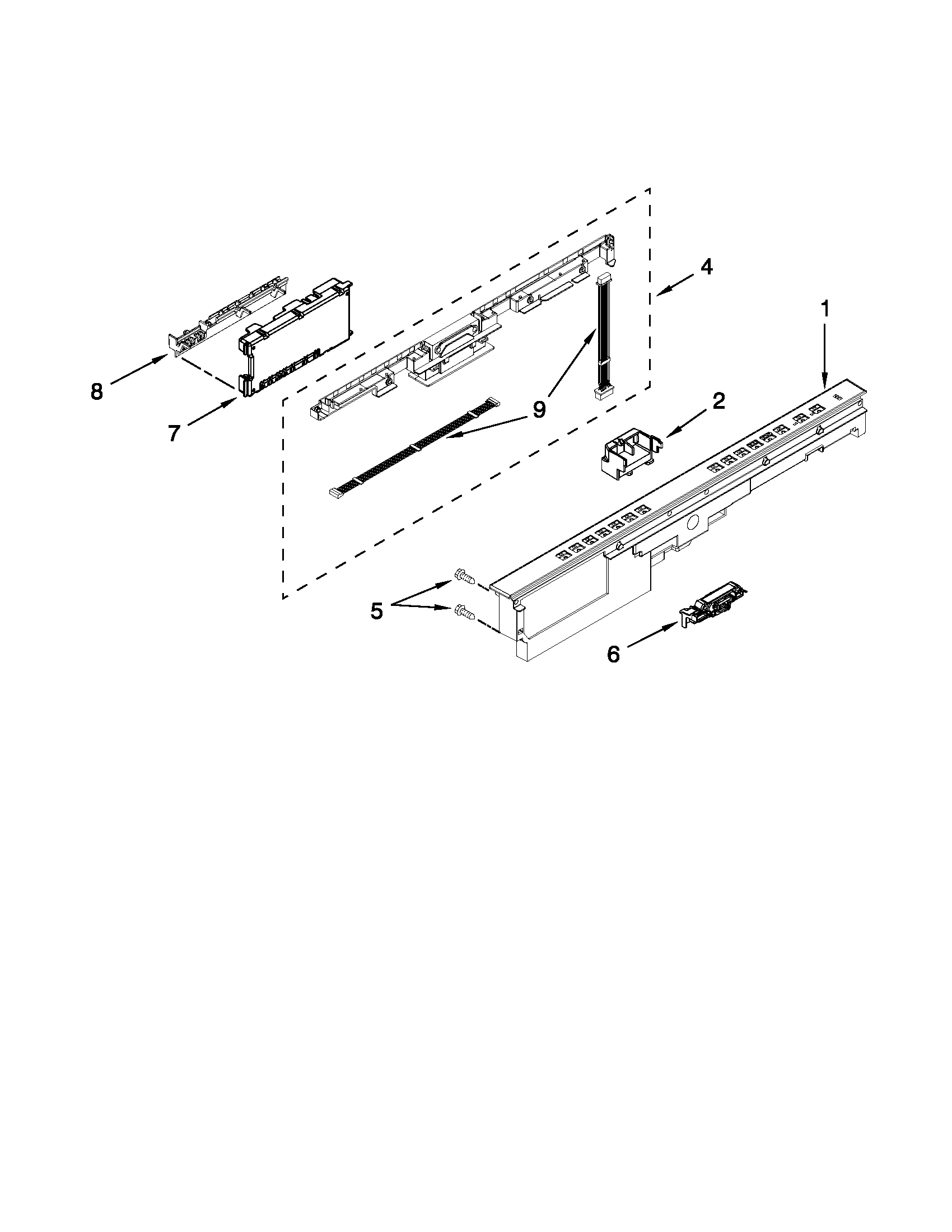 CONTROL PANEL AND LATCH PARTS