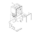 Whirlpool WDT770PAYB2 tub and frame parts diagram